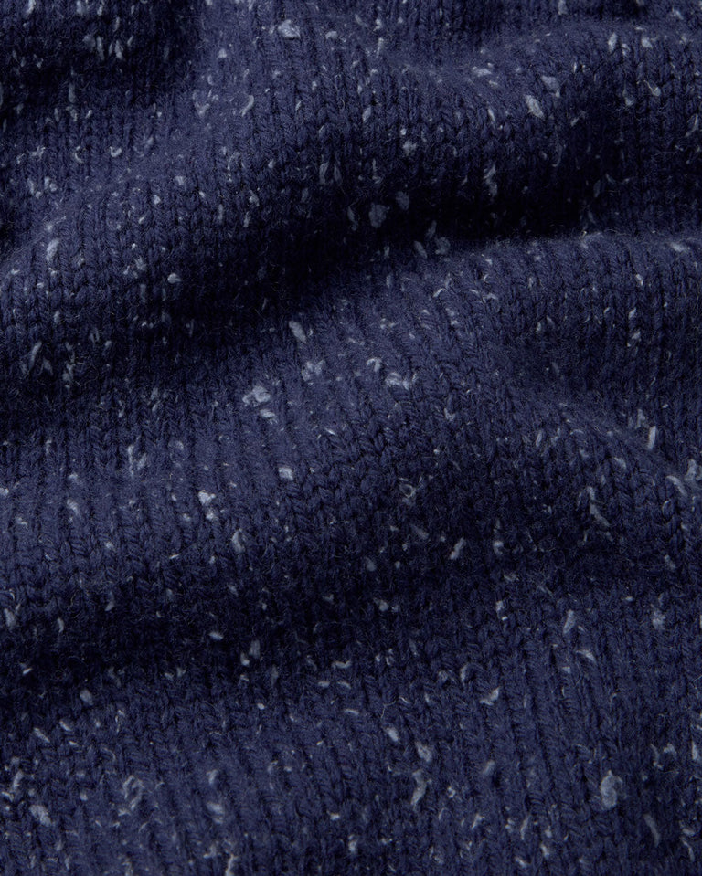 Jersey oversize lana merino azul Liza sostenible silueta - 2