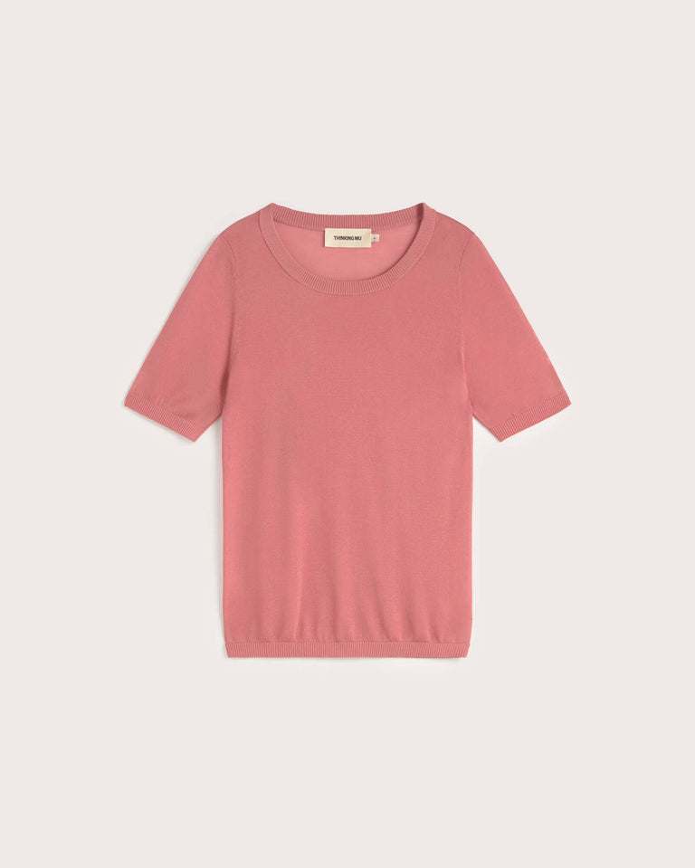 Top punto rosa semitransparente Noctis sostenible silueta - 1