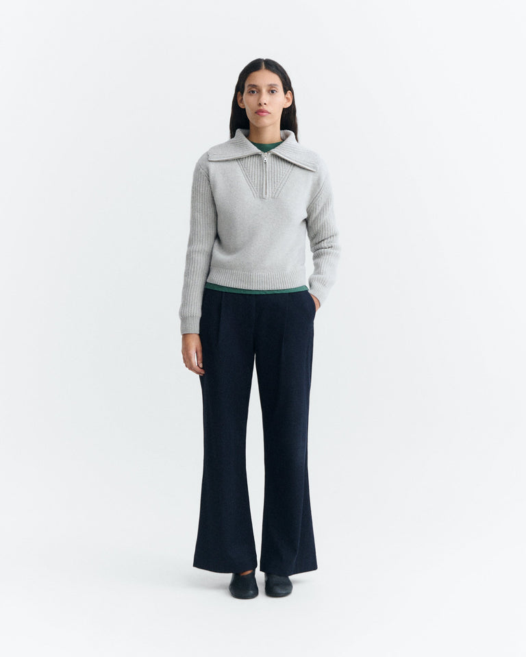 Jersey lana gris Tanit sostenible - 1
