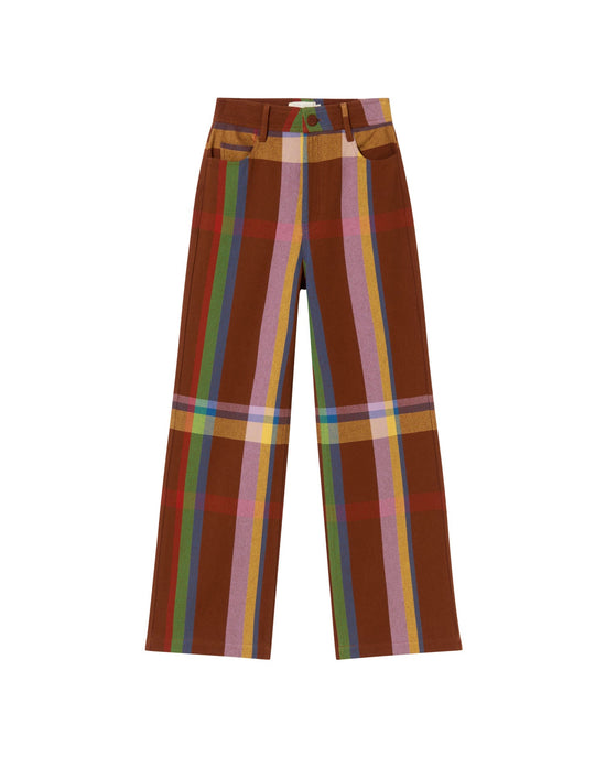 Pantalón marrón charlie blanket Coral sostenible - silueta 1