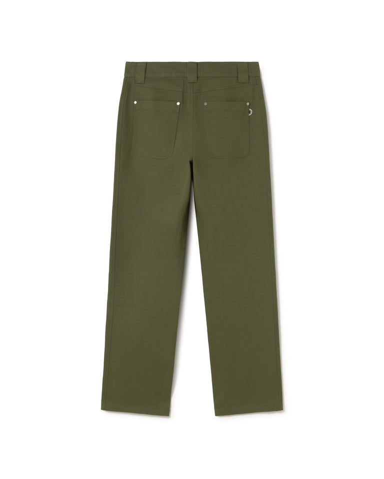 Pantalón verde Perle sostenible- silueta 3