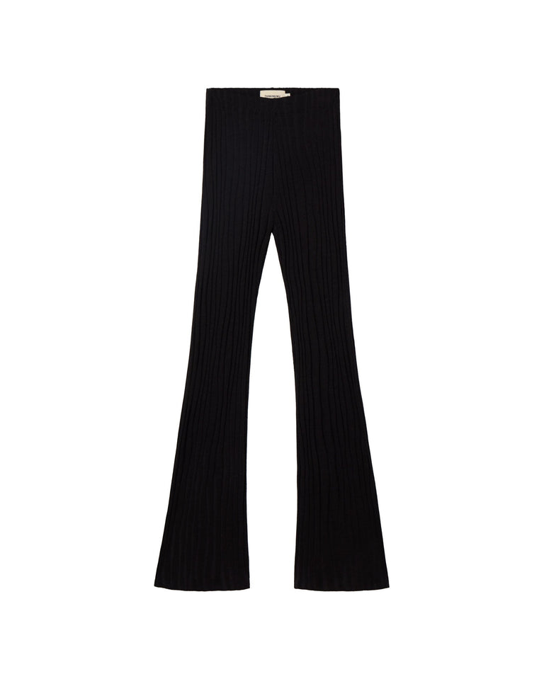 Pantalón negro Naia sostenible-silueta-1