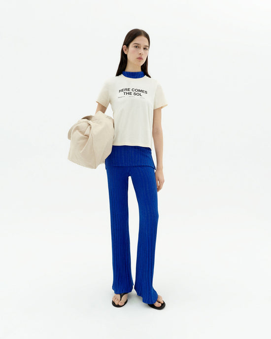 Pantalón azul Naia sostenible-2