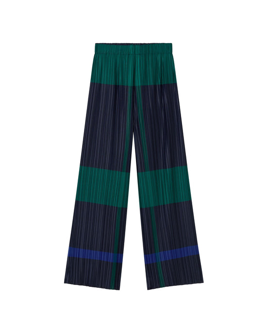 Pantalón multicolor plisado Maro sostenible  - silueta 1