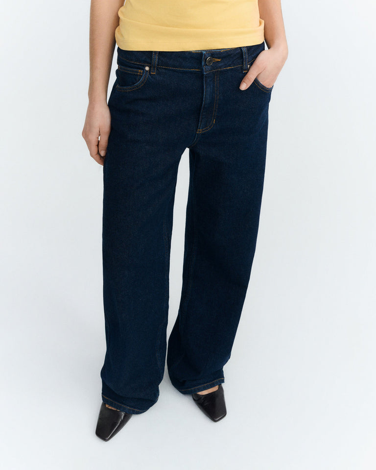 Jeans tiro bajo dark navy Kettan sostenible - 3