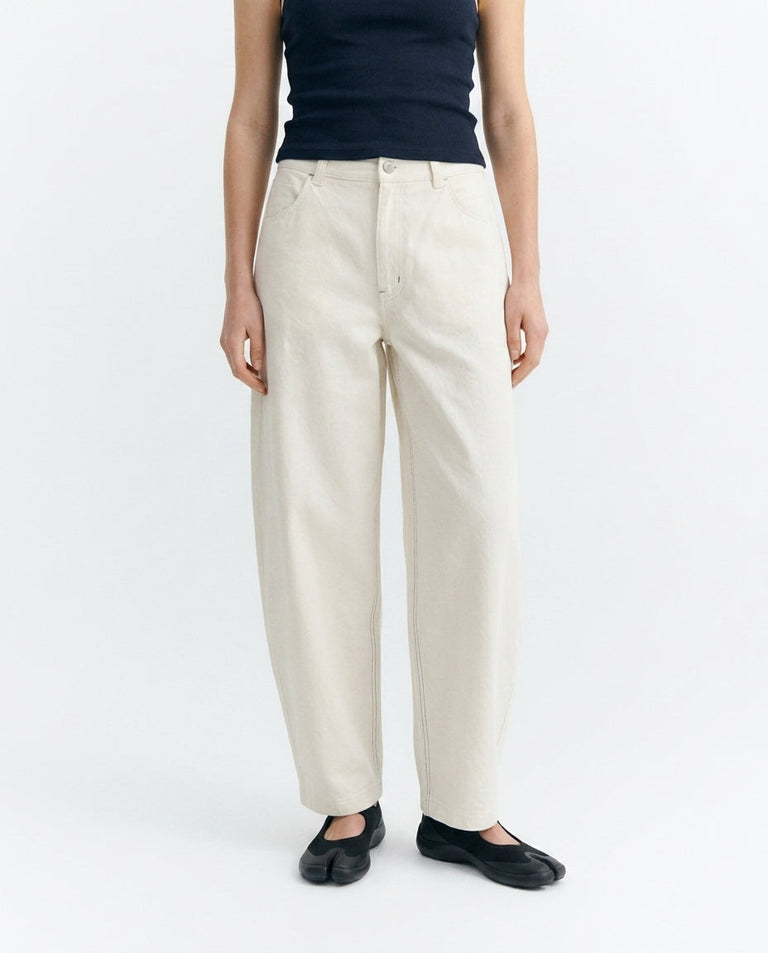 Pantalón barrel blanco Marissa sostenible - 1.1