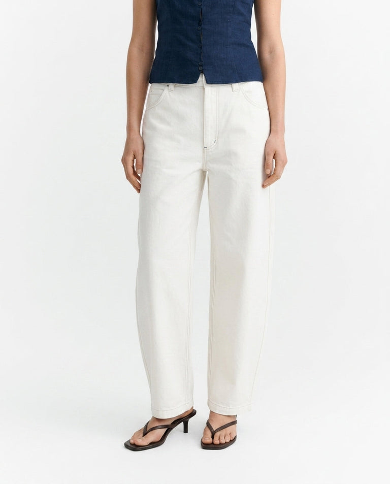 Pantalón barrel blanco Marissa sostenible - 2.1