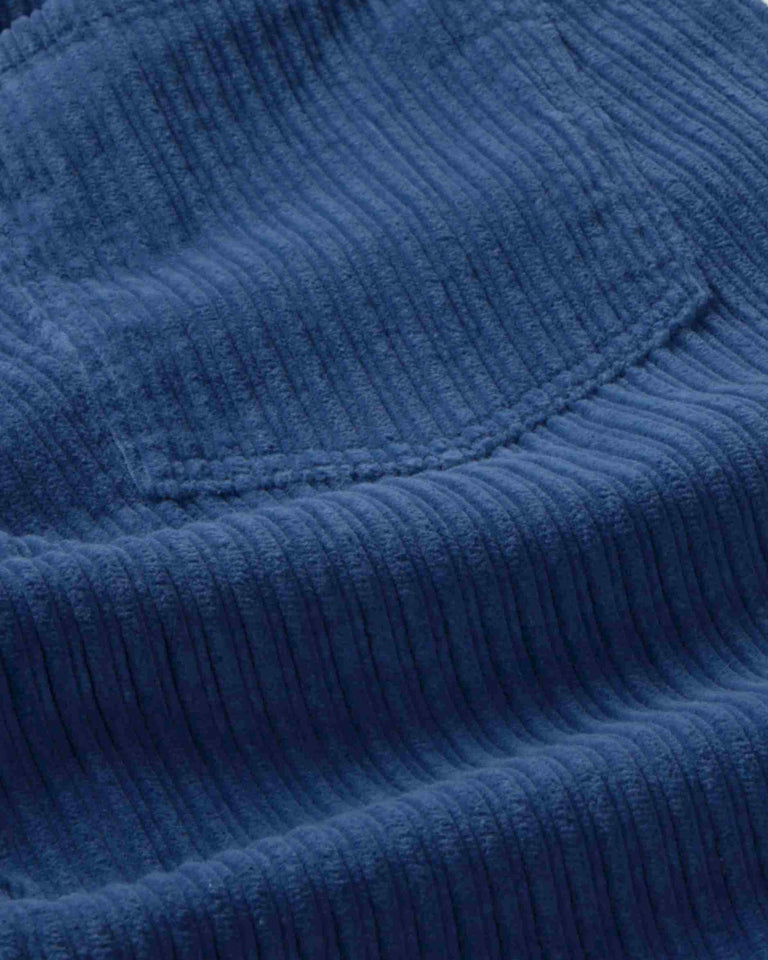 Pantalón recto pana azul Serena sostenible silueta - 2