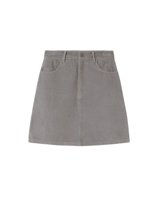 Falda gris pana Marsha sostenible - silueta 1