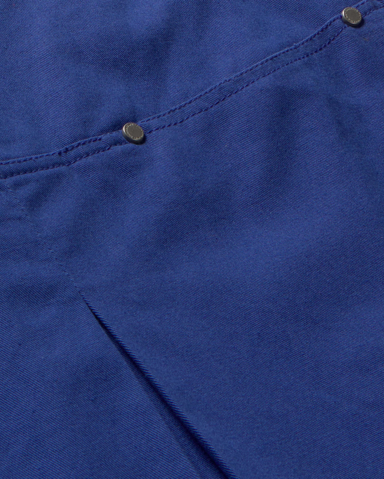 Falda azul Mabel sostenible- silueta 2