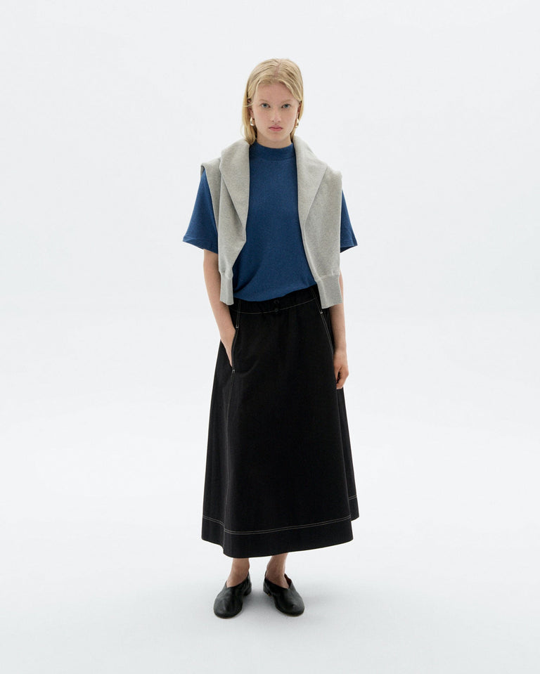 Falda midi paper touch Olatz sostenible - 2