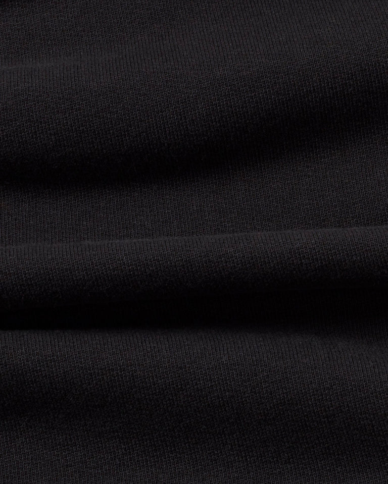 Sudadera negra New sol sostenible  - silueta 1