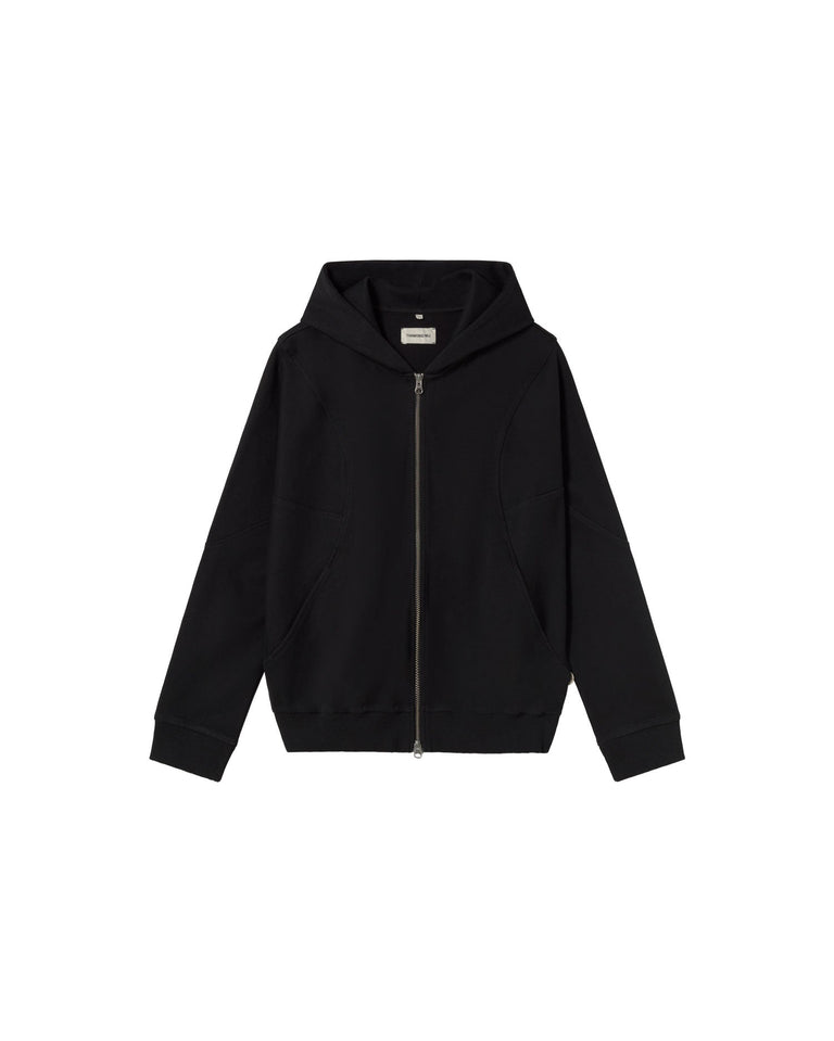 Sudadera negra Yoon sostenible - silueta 3