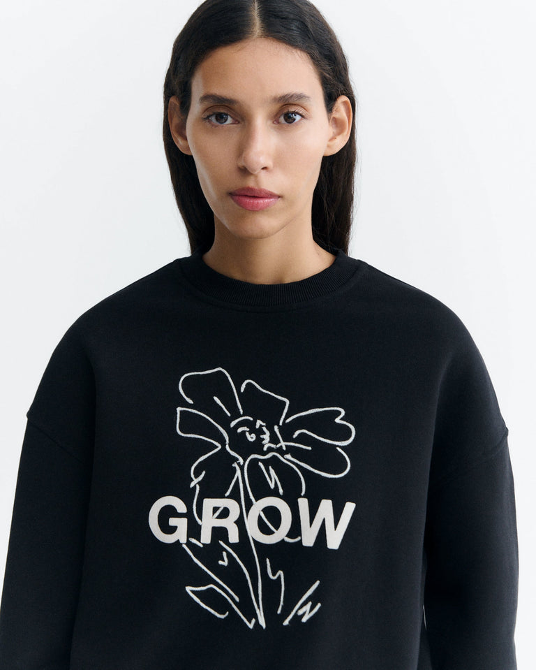 Sudadera bordada grow Jimena sostenible - 3