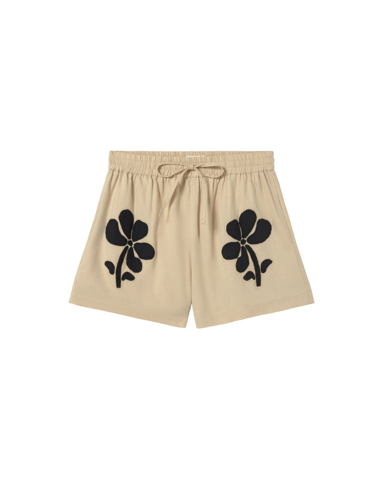 Short crudo marygold Geranio sostenible - silueta 1