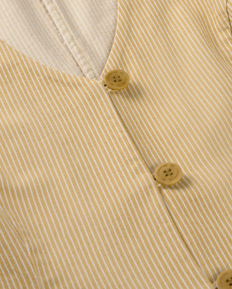 Chaleco rayas amarillo Alisa sostenible silueta - 2