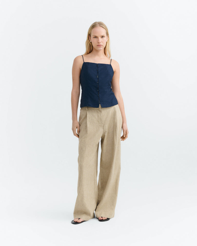 Top navy tirantes hemp Liora sostenible - 1