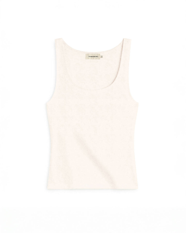 Tank top crudo cashmere Silma - silueta 1