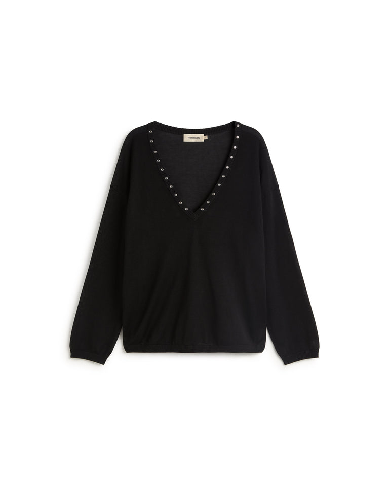 Top oversize punto Nicole sostenible silueta - 1