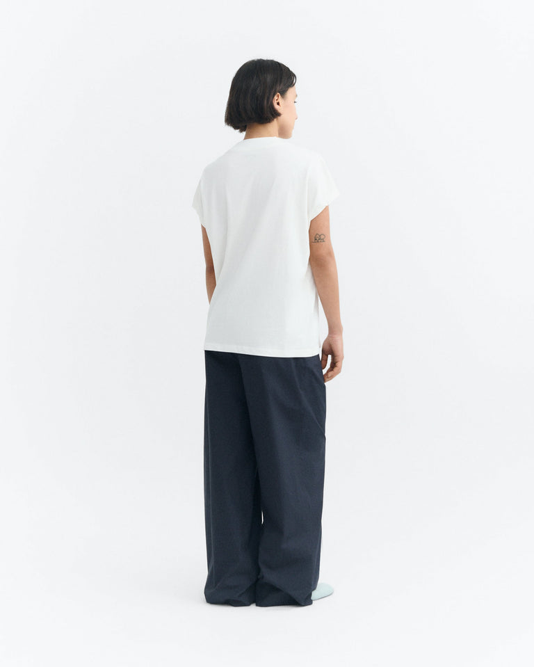 Camiseta básica blanca Volta sostenible - 4