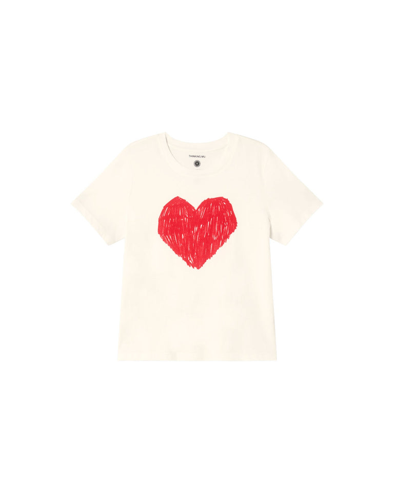 Camiseta blanca heart Ida sostenible-silueta-1