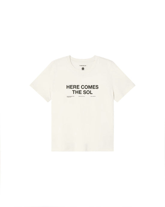 Camiseta blanca classic sol Ida sostenible - silueta 1