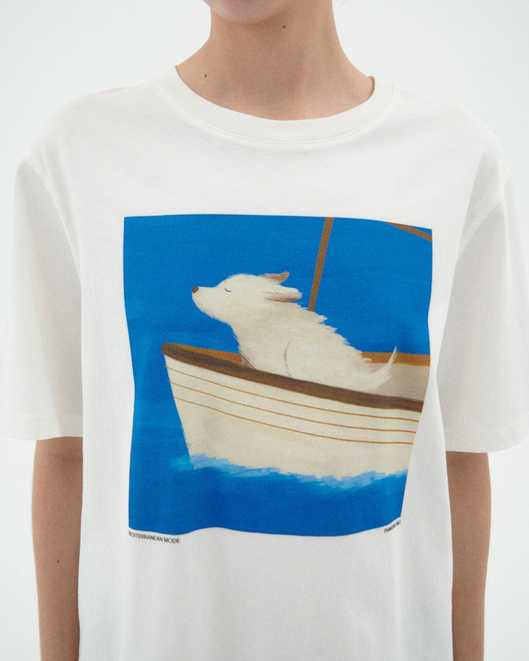 Camiseta blanca sailor dog Lucia sostenible-3