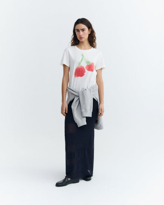 Camiseta blurry cherry Ida sostenible - 1