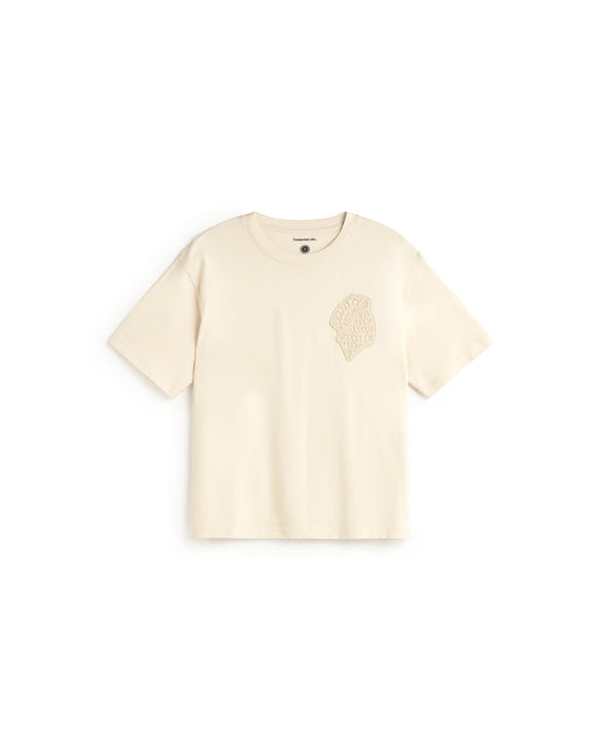 Camiseta patch bordado shell Lucia sostenible silueta - 1