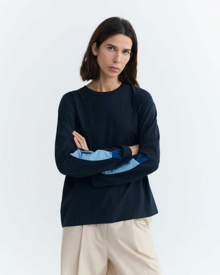 Camiseta manga larga patched boqueron Emily sostenible - 3