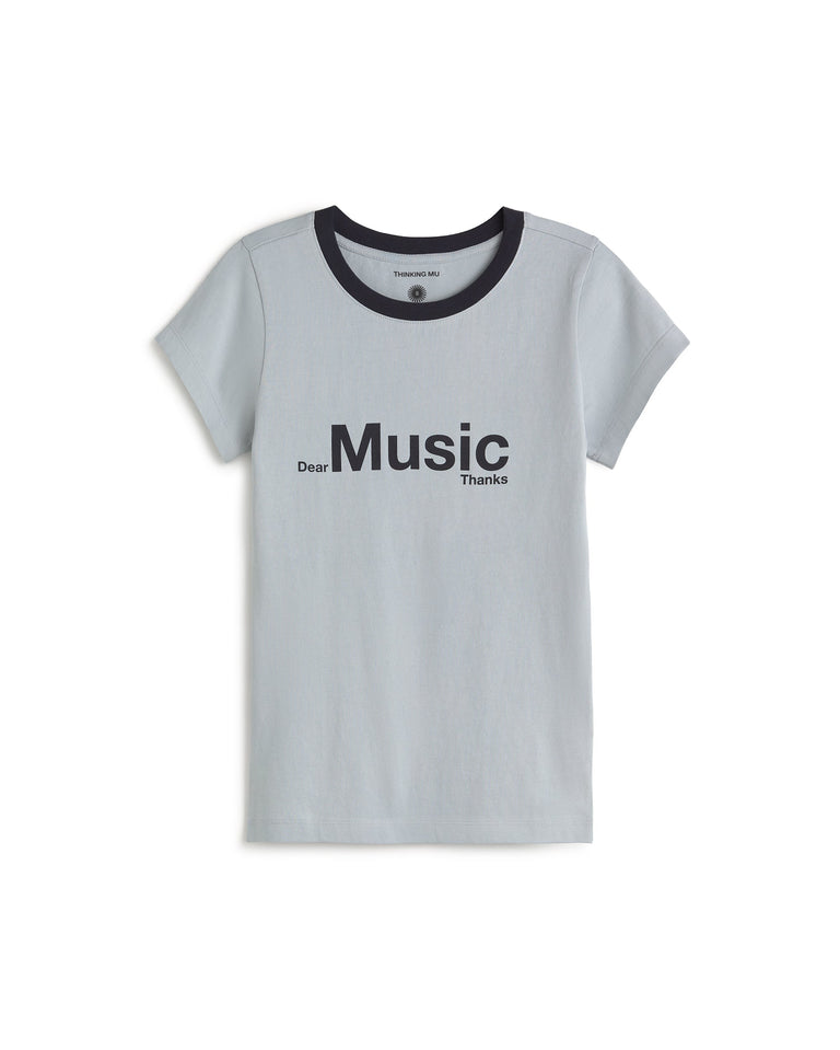 Camiseta slim dear music Mirna sostenible silueta - 1