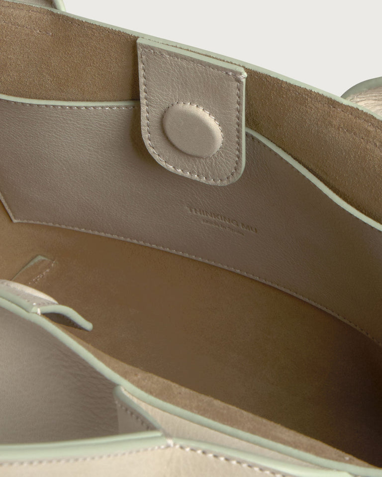 Bolso mini crudo piel Pepo sostenible - silueta 5