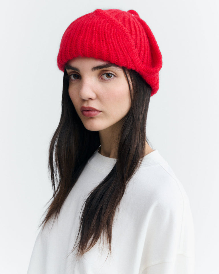 Gorro lana rojo Oleg sostenible - 4