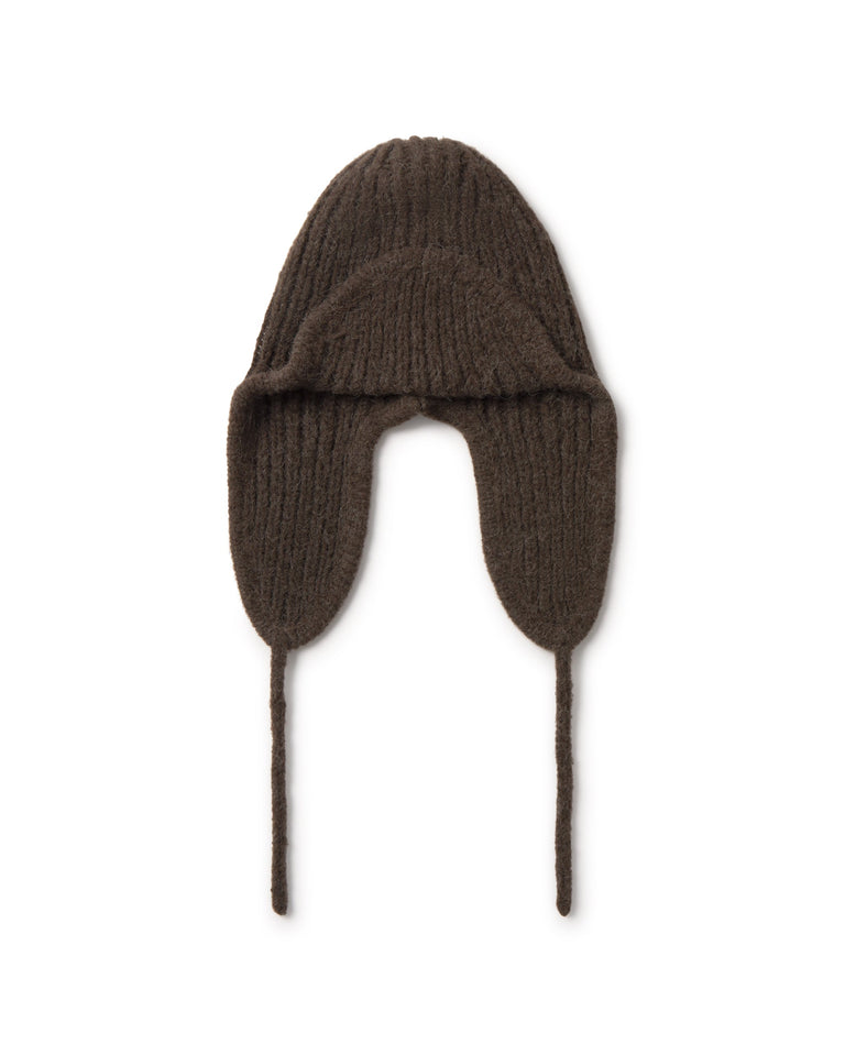 Gorro lana marrón Oleg sostenible silueta - 1