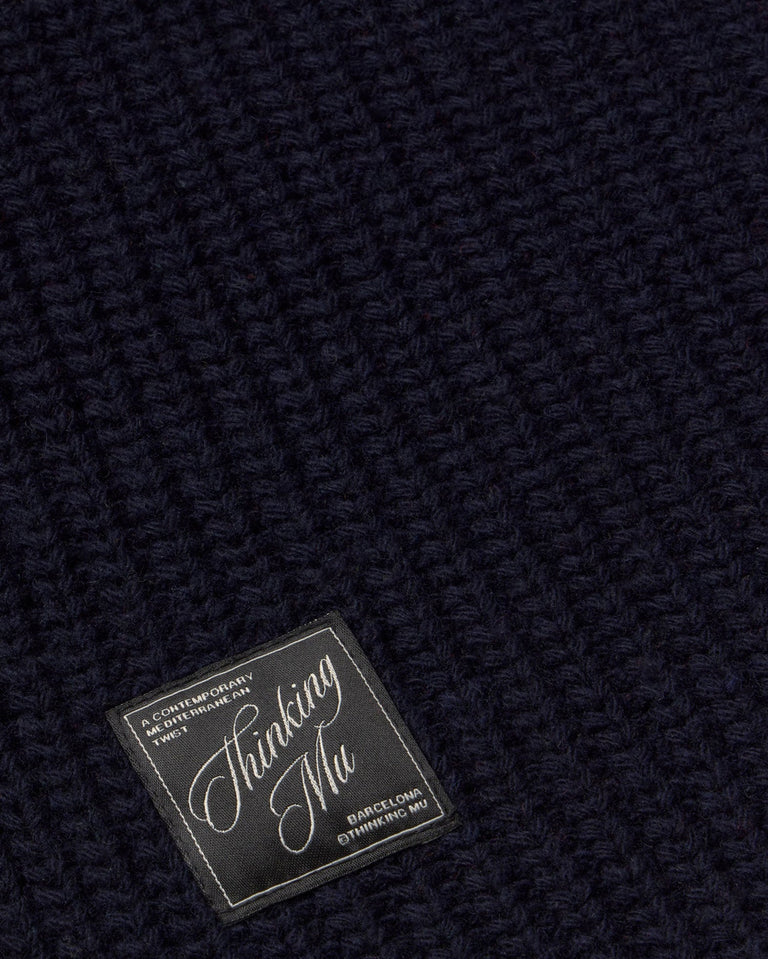 Bufanda lana verde Ghede sostenible silueta - 3